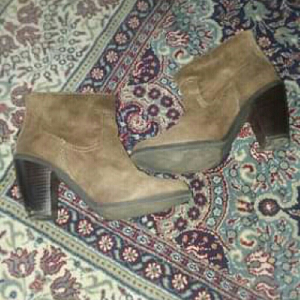 Tan Suede Ankle Boots